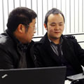 中國(guó)廚房設(shè)備網(wǎng)鄭總與盤古總監(jiān)交流