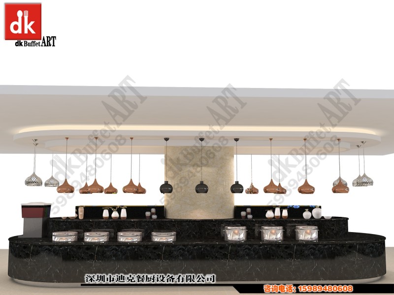 自助餐臺設(shè)計(jì)定制自助餐廳裝修移動(dòng)布菲臺
