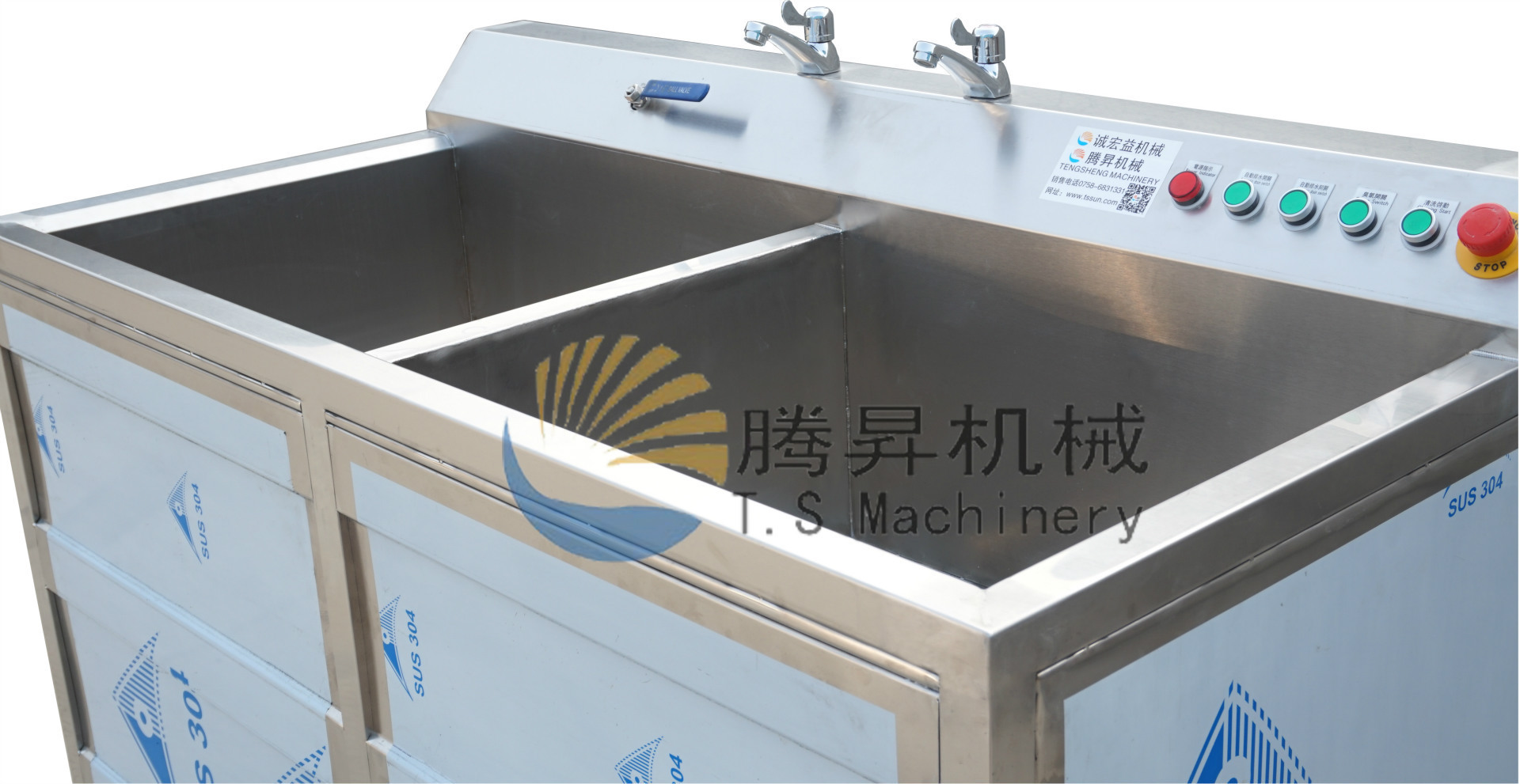 暢銷款 雙缸洗菜機(jī) 商用清洗機(jī) 果蔬清洗機(jī) 快速氣泡清洗機(jī)