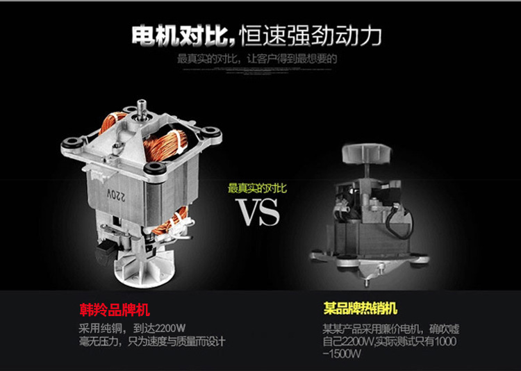 韓羚HL-400D豆?jié){機(jī)料理機(jī)現(xiàn)磨無渣商用大容量果汁破壁機(jī)攪拌機(jī)4L