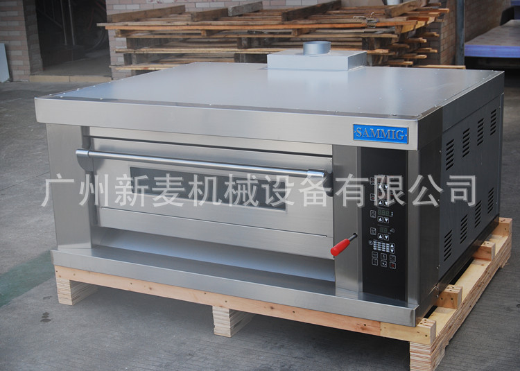 廠家供應(yīng)廣州新麥一層三盤商用電烤箱 烘烤蛋糕面包披薩蛋撻