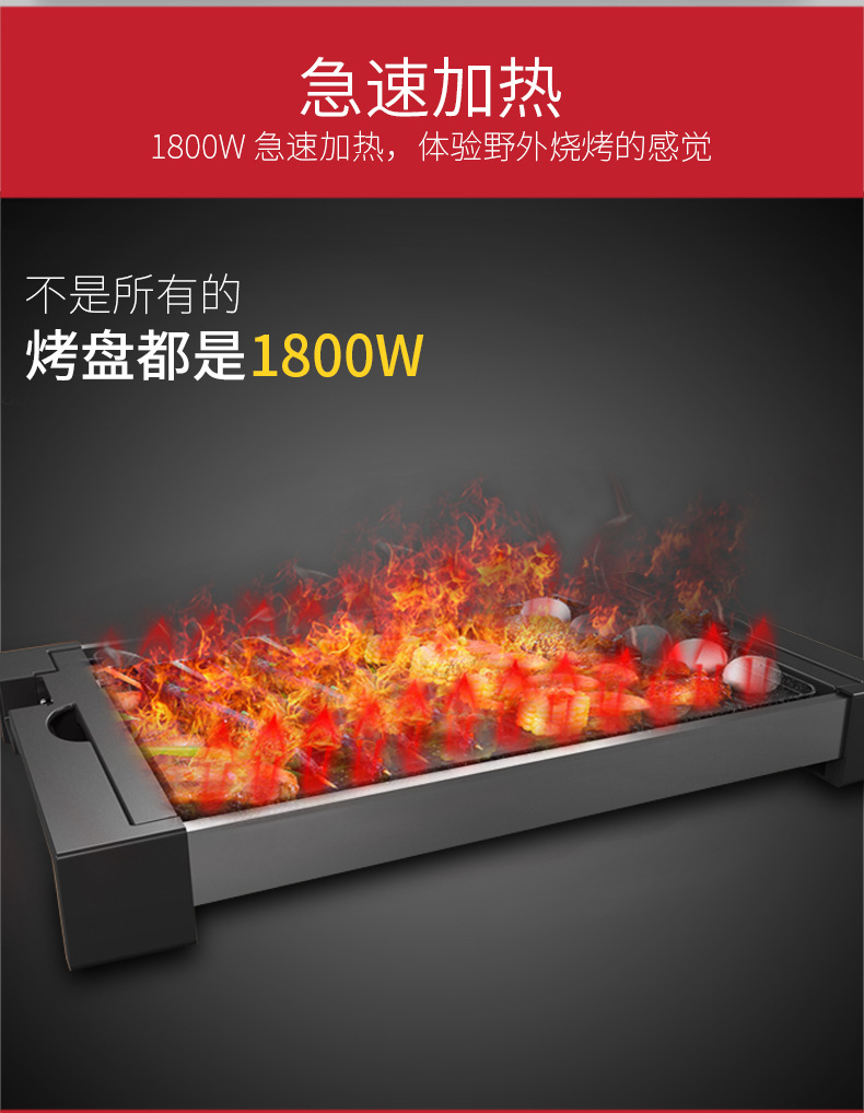 韓式烤盤電烤爐家用無煙燒烤爐多功能紙上烤肉機(jī)盤烤肉鍋