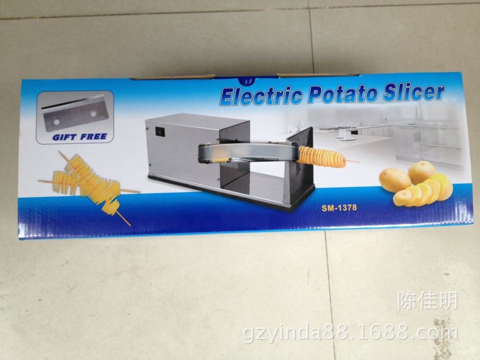 廠家直供 出口商用全自動電動薯塔機 不銹鋼薯片機 龍卷風(fēng)土豆機
