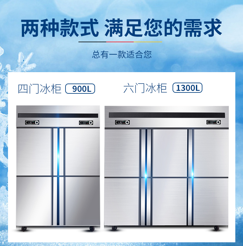 德瑪仕商用立式六門(mén)冰柜商用六門(mén)立式 展示柜 -KCD1.6L6 全冷藏