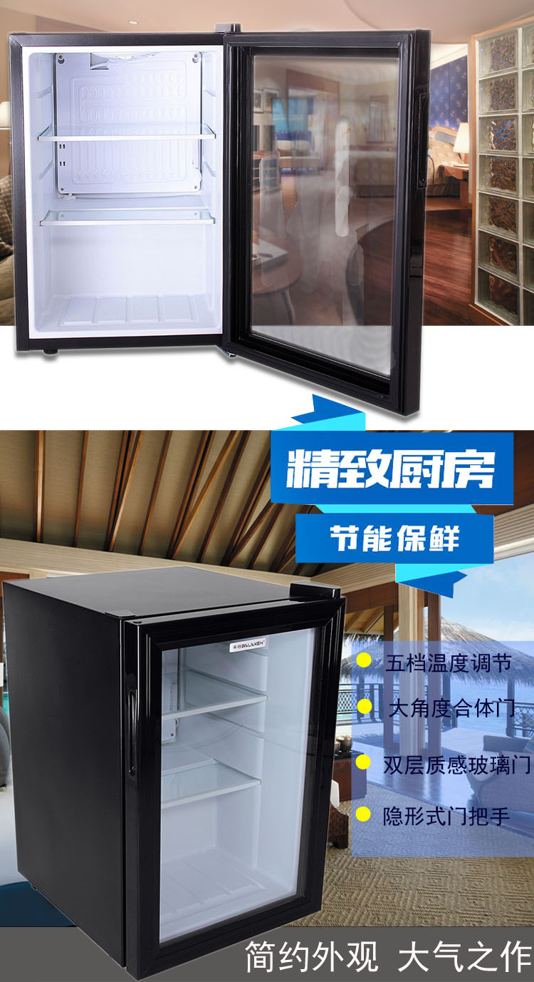 酒店家用小型冰箱 展示吧臺(tái)商用冰柜 啤酒飲品飲料柜家用冷柜