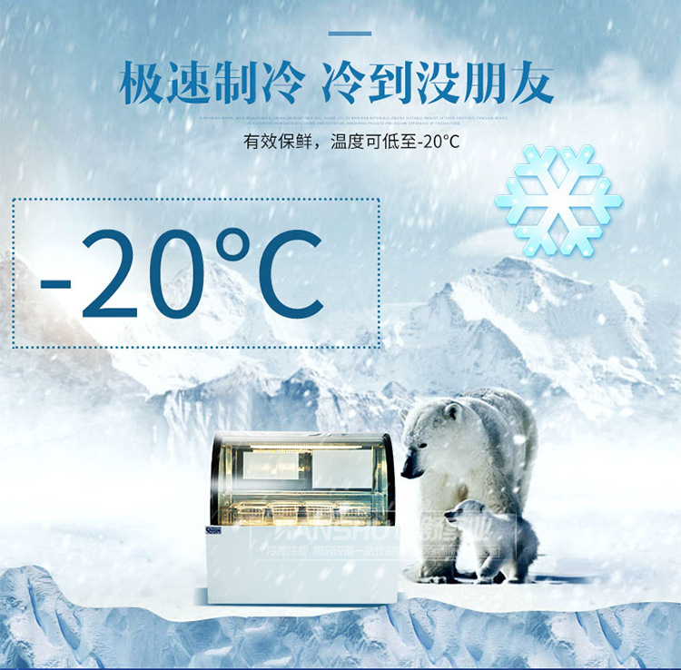 悍舒冰淇淋柜臺(tái)式冰淇淋展示柜冰淇淋冷凍展示柜雪糕展示冰棒柜