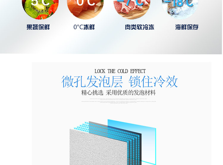 冷柜臥式冰柜便利店展示柜凍柜雪糕冷柜雙溫玻璃門(mén)冷凍冷藏178升