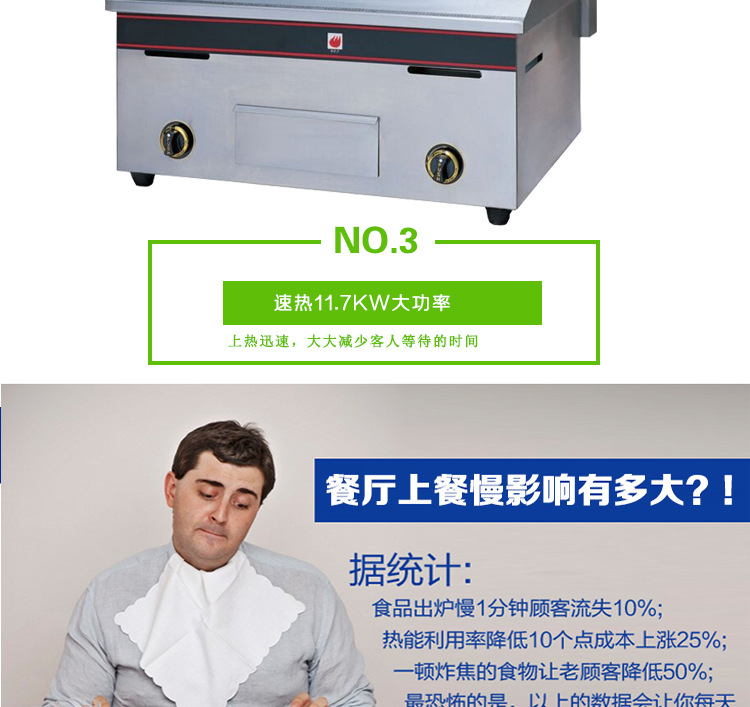 新粵海GH-720商用扒爐燃?xì)馀_(tái)式扒爐手抓餅機(jī)煎餅機(jī)全國(guó)聯(lián)保