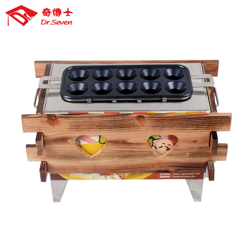 燃?xì)獾鞍c機(jī)商用雞蛋包腸機(jī)蛋卷機(jī)十孔煎蛋機(jī)升級版煙熏烤熱狗機(jī)