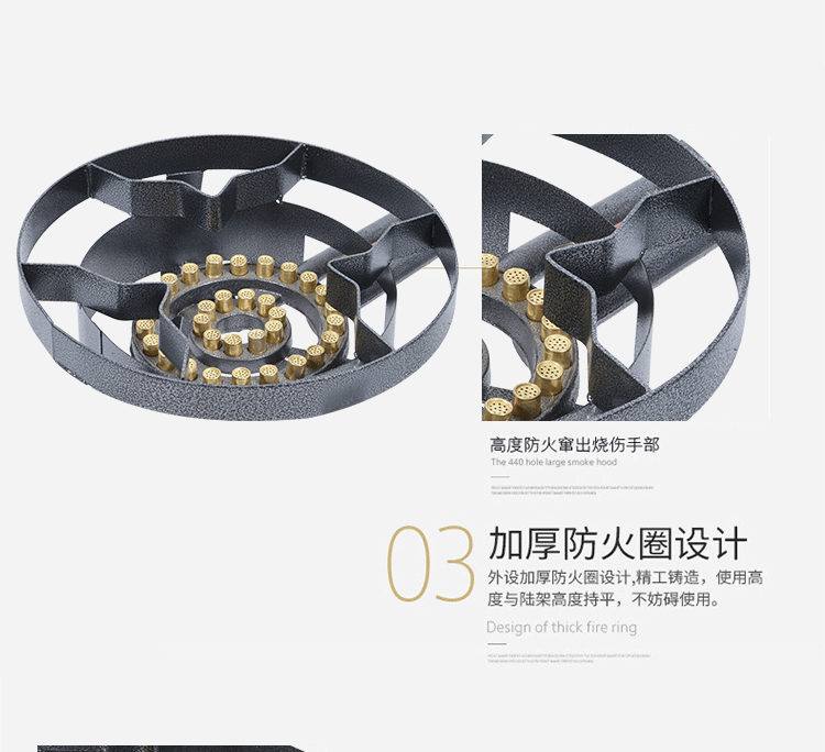 商用猛火溫火多眼低湯灶 燃?xì)庠畎_爐單頭爐 熬湯熬粥用