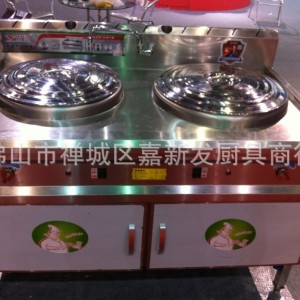 松宜雙層發泡保溫雙頭燃氣蒸煮爐商用燃氣煮面爐湯煮爐麻辣湯爐