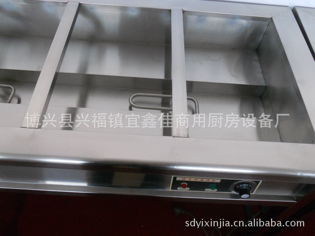 廠家直銷定做不銹鋼四缸五缸保溫售飯臺(tái)六缸保溫售餐臺(tái)