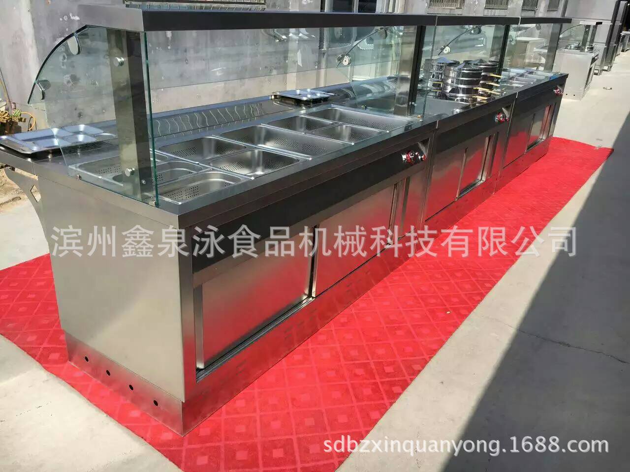 定做豪華不銹鋼成套保溫售飯臺(tái)系列