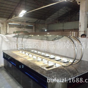 豪華大理石熱餐臺 自助餐臺翔誠臺 廠家直銷 自助餐廳設備 可定做
