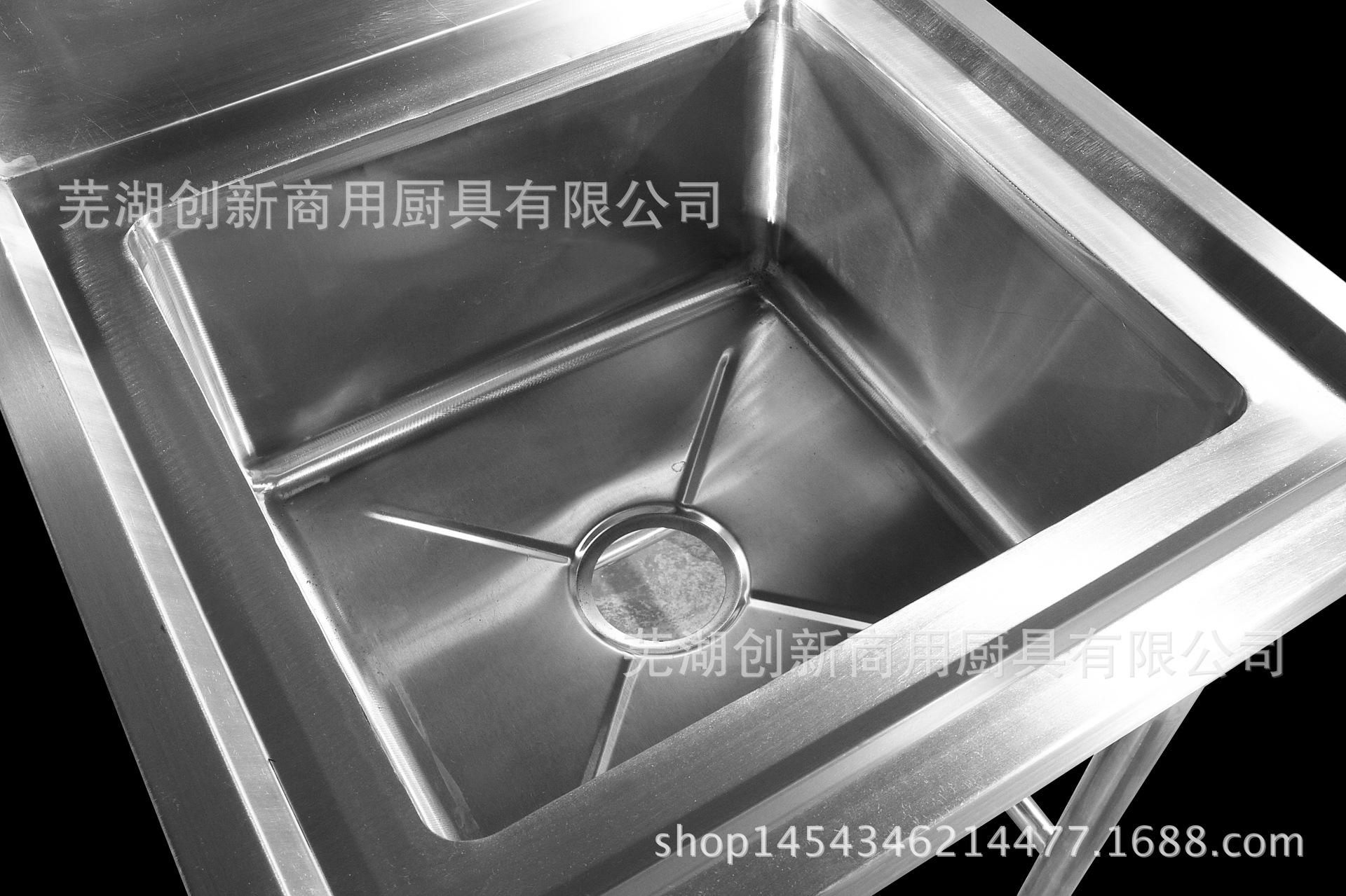創(chuàng)新廚具 不銹鋼單星水池 廠家直銷 可定制 酒店學(xué)校廚房專用