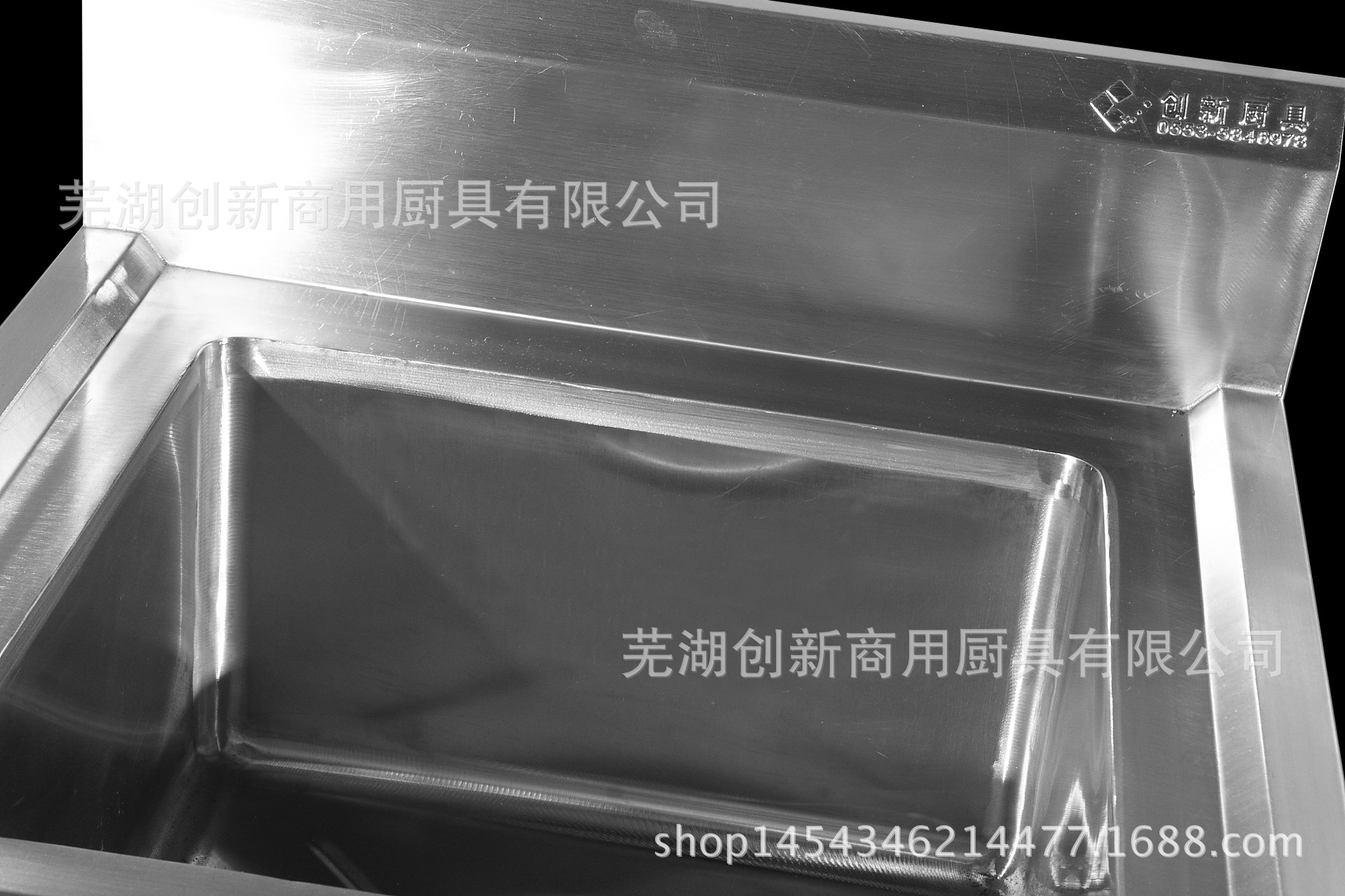 創(chuàng)新廚具 不銹鋼單星水池 廠家直銷 可定制 酒店學(xué)校廚房專用