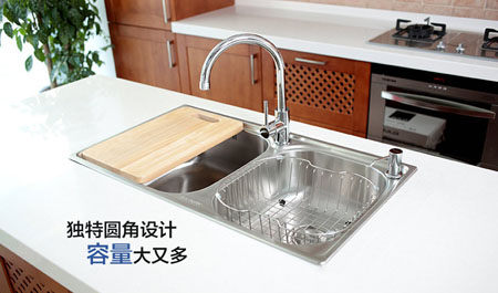 美國艾肯（Elkay）進口304不銹鋼水槽四件套699元！